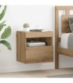 vidaXL TV Wall Cabinets with LED 2 pcs Artisan Oak 40 x 30 x 40 cm