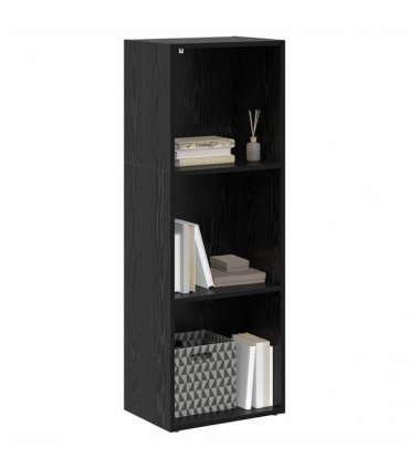 vidaXL Bookshelf Black Oak 40 x 30 x 114 cm Engineered Wood