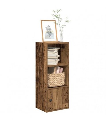 vidaXL Bookcase Old Wood 31x24x77 cm Engineered Wood