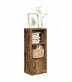 vidaXL Bookcase Old Wood 31x24x77 cm Engineered Wood