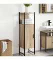 vidaXL Bathroom Cabinet Beige 33 x 33 x 120.5 cm Engineered wood
