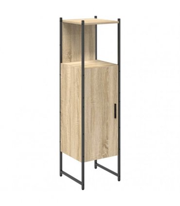 vidaXL Bathroom Cabinet Beige 33 x 33 x 120.5 cm Engineered wood
