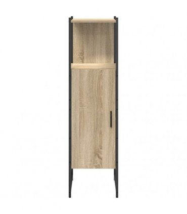 vidaXL Bathroom Cabinet Beige 33 x 33 x 120.5 cm Engineered wood
