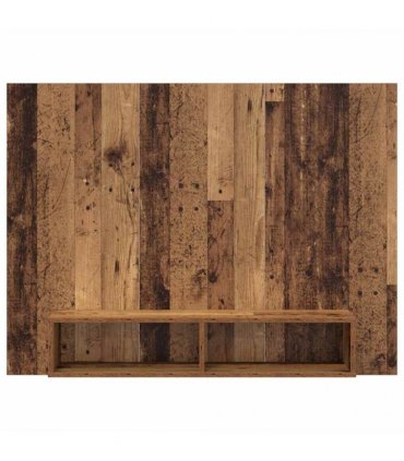 vidaXL TV Cabinet Set Old Wood 120 x 23.5 x 90 cm Engineered Wood