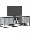 vidaXL TV Cabinet Grey Sonoma 120x35x41 cm Engineered Wood and Metal