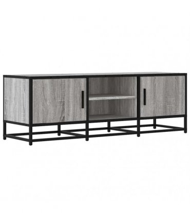 vidaXL TV Cabinet Grey Sonoma 120x35x41 cm Engineered Wood and Metal