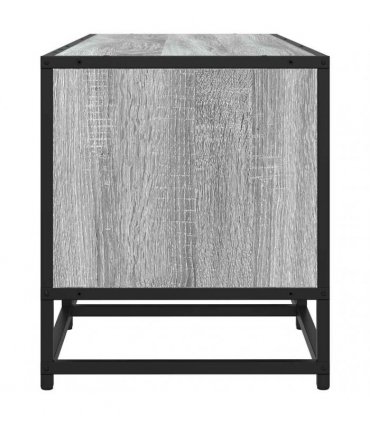 vidaXL TV Cabinet Grey Sonoma 120x35x41 cm Engineered Wood and Metal
