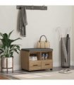 vidaXL Hall Bench with Cushion with Drawer Artisan Oak 60 x 38 x 46 cm