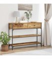 vidaXL Console Table Old Wood 100 x 25 x 75 cm Engineered Wood