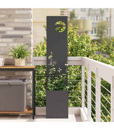 vidaXL Garden Privacy Screen Black 32 x 150 cm Cold-rolled steel
