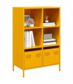 vidaXL Highboard Mustard Yellow 68x39x103.5 cm Steel