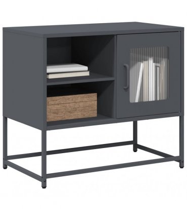 vidaXL TV Cabinet Anthracite 68x39x60.5 cm Steel