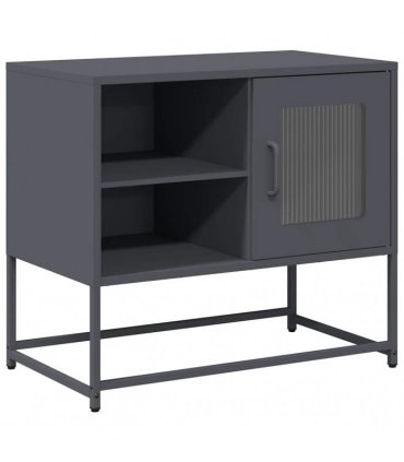 vidaXL TV Cabinet Anthracite 68x39x60.5 cm Steel