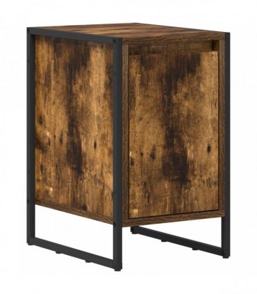 vidaXL Bedside Table 2 pcs Smoke Oak 39.5 x 30 x 50 cm Engineered Wood