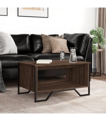 vidaXL Coffee Table Brown Oak 75x51x40 cm Engineered Wood
