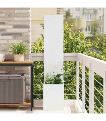 vidaXL Garden Privacy Screen White 32 x 150 cm Cold-rolled steel