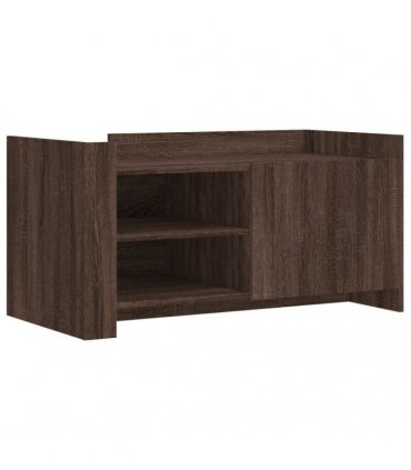 vidaXL Coffee Table Brown oak 100x50x50 cm Engineered Wood