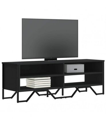 vidaXL TV Cabinet Black 122x34x41 cm Engineered Wood