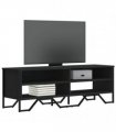 vidaXL TV Cabinet Black 122x34x41 cm Engineered Wood