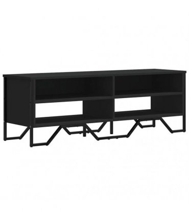 vidaXL TV Cabinet Black 122x34x41 cm Engineered Wood