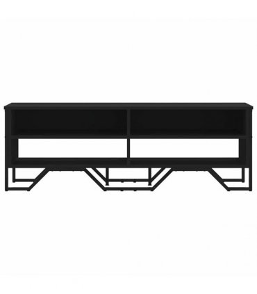vidaXL TV Cabinet Black 122x34x41 cm Engineered Wood