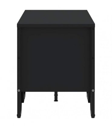 vidaXL TV Cabinet Black 122x34x41 cm Engineered Wood