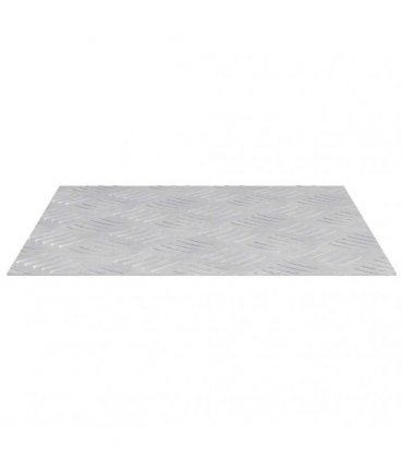 vidaXL Stair Tread Square 2 pcs Silver 40 x 40 cm Aluminium
