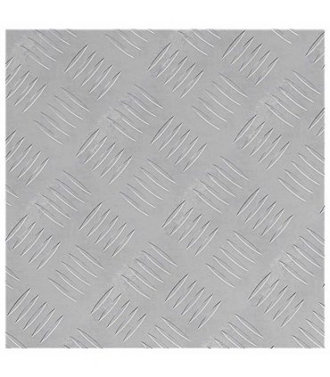 vidaXL Stair Tread Square 2 pcs Silver 40 x 40 cm Aluminium