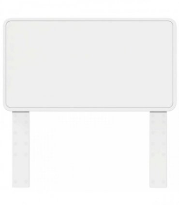 vidaXL Headboard White Engineered wood