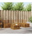 vidaXL Outdoor Sofa Set 6 pcs Natural