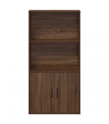 vidaXL Bookcase Brown Oak 60x24x120 cm Engineered Wood