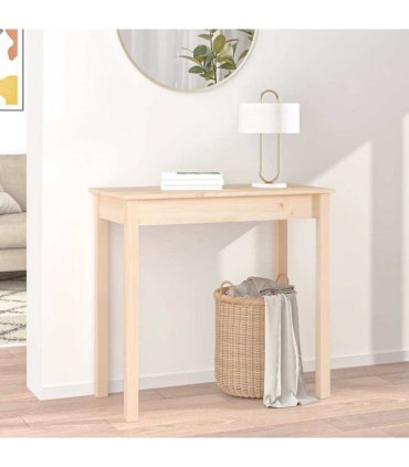 vidaXL Console Table 80x40x75 cm Solid Wood Pine