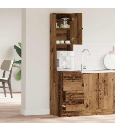 vidaXL Kitchen Sideboard with Drawer Old Wood 32 x 50 x 180 cm