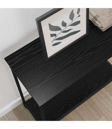 vidaXL Console Table Black oak 75 x 30.5 x 75 cm Engineered wood