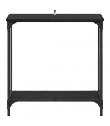 vidaXL Console Table Black oak 75 x 30.5 x 75 cm Engineered wood