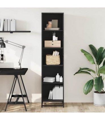 vidaXL Book Cabinet Black 40x35x170.5 cm Engineered Wood