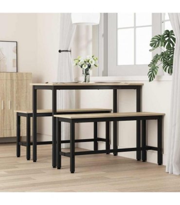 vidaXL Dining Bench Sonoma Oak 100 x 32.5 x 48.5 cm