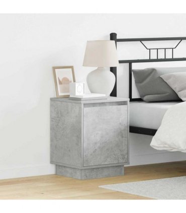 vidaXL Bedside Cabinet Concrete Grey 39 x 34.5 x 50 cm Engineered wood