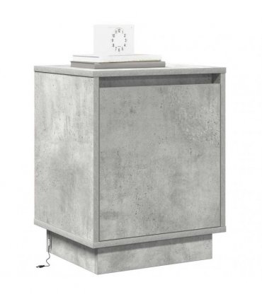 vidaXL Bedside Cabinet Concrete Grey 39 x 34.5 x 50 cm Engineered wood
