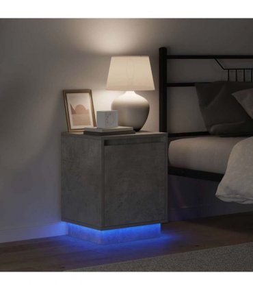 vidaXL Bedside Cabinet Concrete Grey 39 x 34.5 x 50 cm Engineered wood