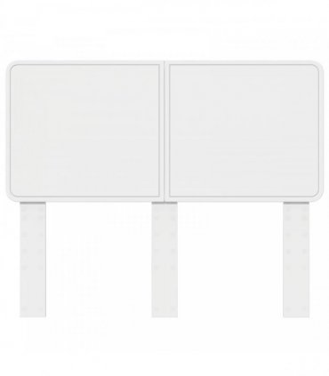 vidaXL Headboard White Engineered wood