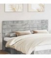 vidaXL Headboard Concrete Grey Engineered wood