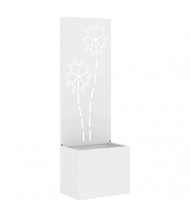 vidaXL Garden Privacy Screen White 50 x 150 cm Cold-rolled steel