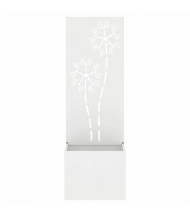 vidaXL Garden Privacy Screen White 50 x 150 cm Cold-rolled steel