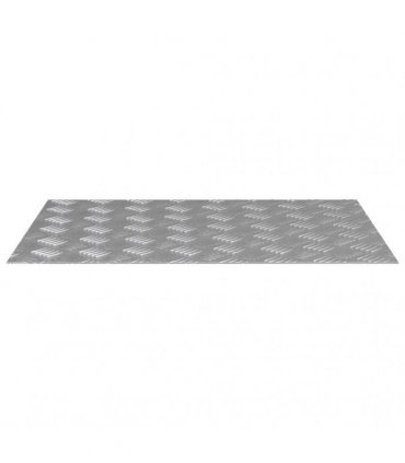 vidaXL Stair Tread Rectangular 2 pcs Silver 70 x 50 cm Aluminium