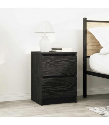vidaXL TV Cabinet Black 40x35x54 cm Engineered Wood