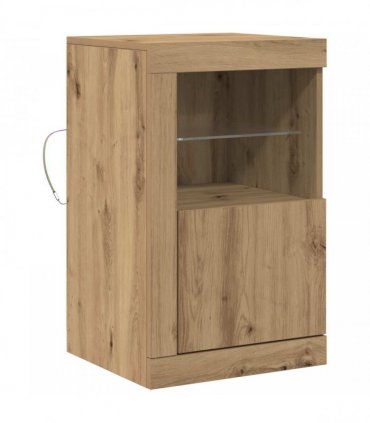 vidaXL LED Sideboard Artisan Oak 41 x 37 x 67 cm Engineered Wood