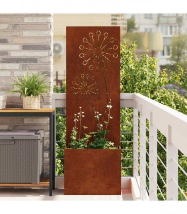 vidaXL Garden Privacy Screen Rusty 50 x 150 cm Weathering steel
