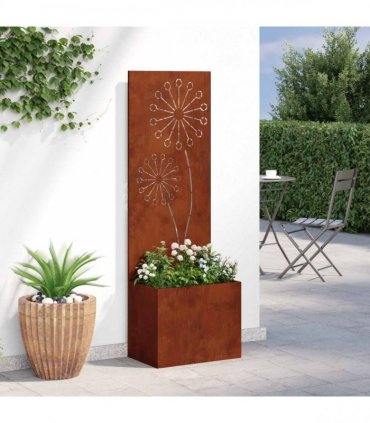 vidaXL Garden Privacy Screen Rusty 50 x 150 cm Weathering steel