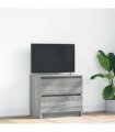 vidaXL TV Cabinet Grey Sonoma 60x35x54 cm Engineered Wood